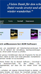 Mobile Screenshot of aom-software.de