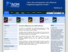 Tablet Screenshot of aom-software.de